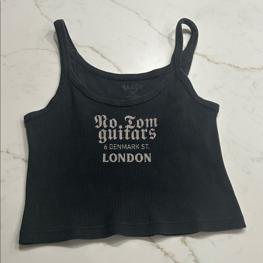 Brandy Melville Black Ribbed Tank Top